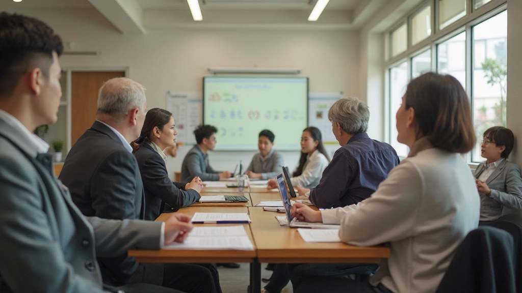 Japanese language learning classroom